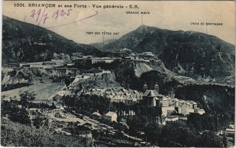 Carte postale ancienne Briancon Vue Generale France