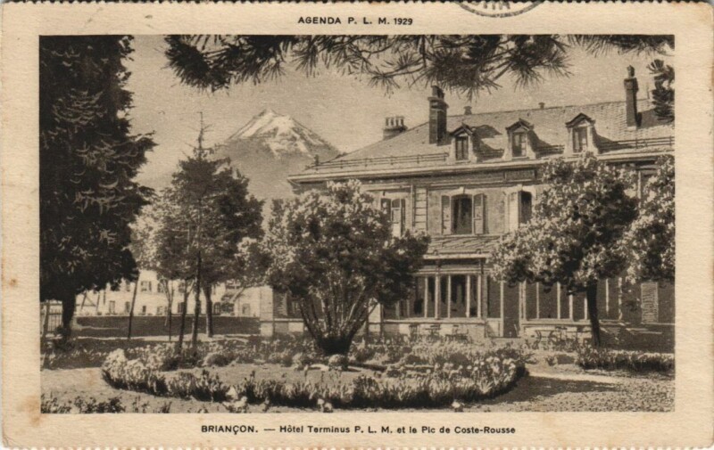 Carte postale ancienne Briancon Hotel Terminus France