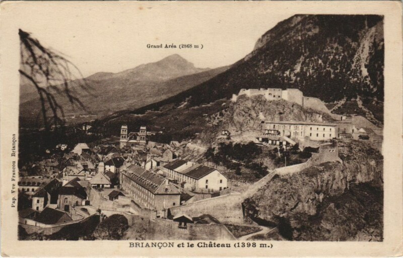 Carte postale ancienne Briancon et le Chateau France