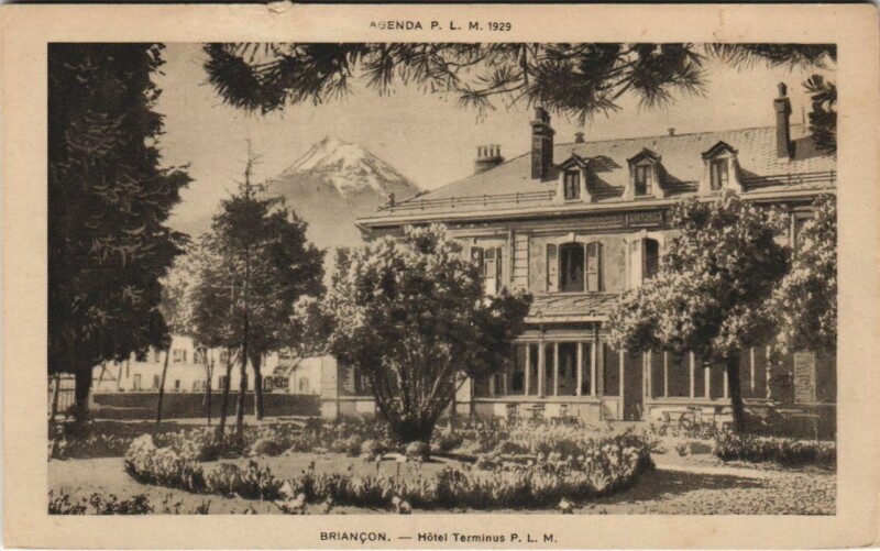 Carte postale ancienne Briancon Hotel Terminus France