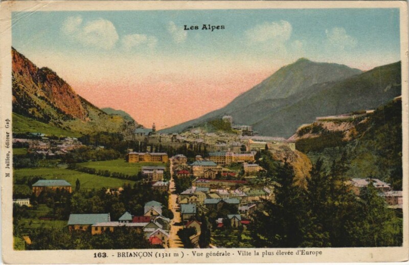 Carte postale ancienne Briancon Vue Generale France