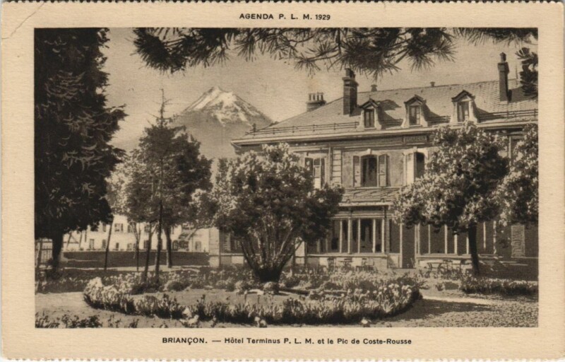 Carte postale ancienne Briancon Hotel Terminus France