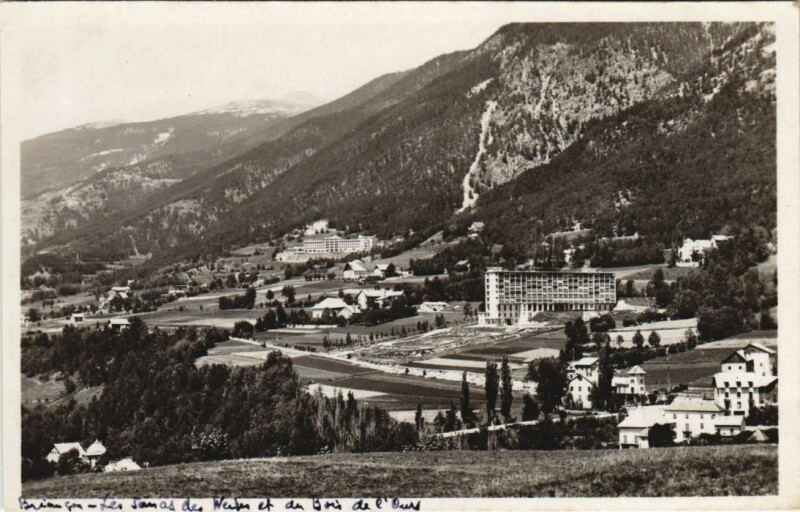 Carte postale ancienne Briancon Les Sanas des Neiges et du Bois France