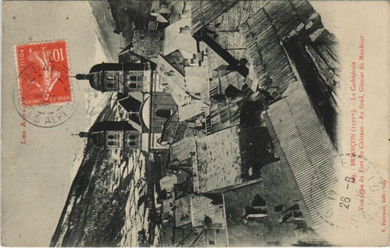 Carte postale ancienne Briancon La Cathedrale France