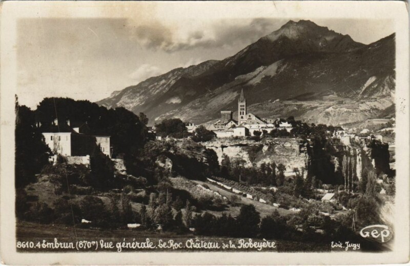 Carte postale ancienne Embrun Vue Generale France à Embrun