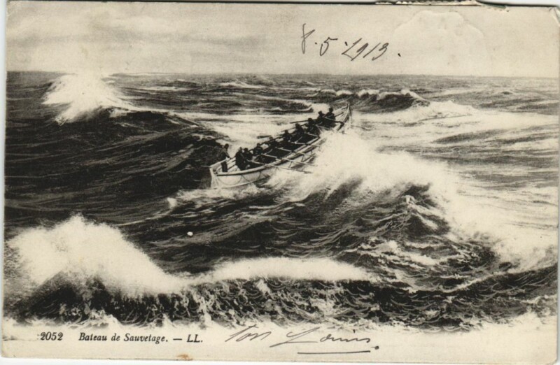 Carte postale ancienne Bateau de Sauvetage Ships