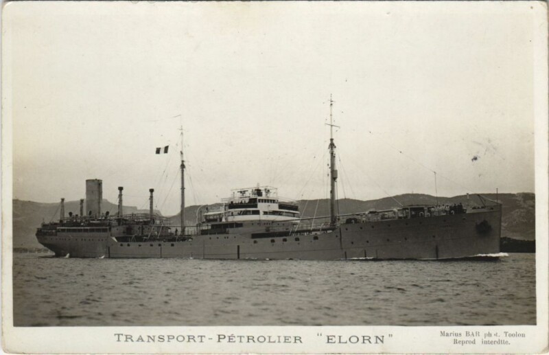 Carte postale ancienne Transport-Petrolier Elorn Ships