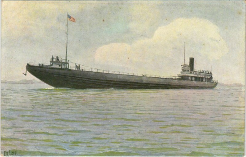Carte postale ancienne Vrachtboot van de Noord-Amerikaansche Meren Ships