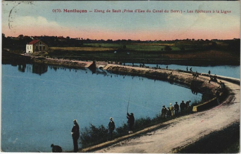 Carte postale ancienne Montlucon Etang de Sault