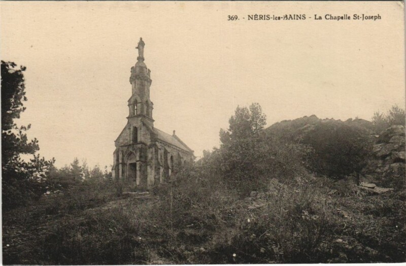 Carte postale ancienne Neris les Bains Chapelle Saint-Joseph