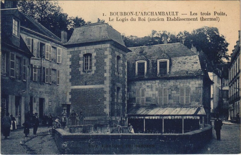 Carte postale ancienne Bourbon-l'Archambault Les trois Puits à Bourbon-l'Archambault