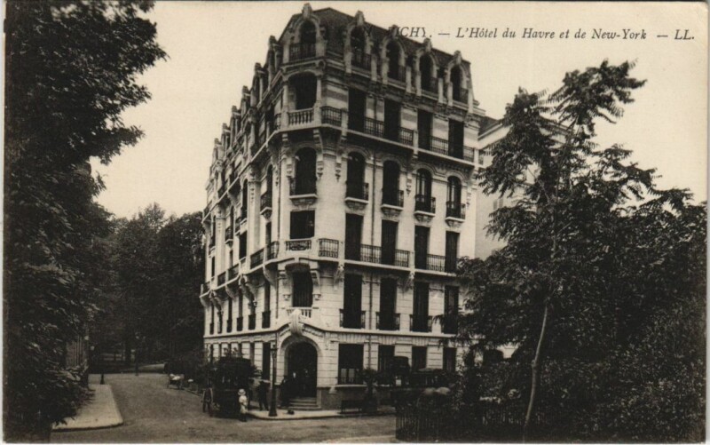 Carte postale ancienne Vichy Hotel du Havre et de New York à Vichy