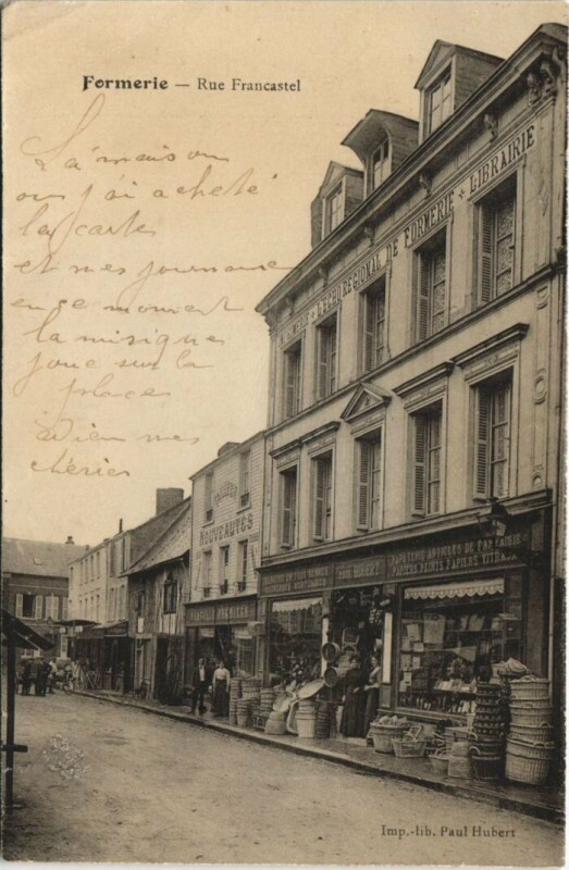 Carte postale ancienne Formerie Rue Francastel à Formerie