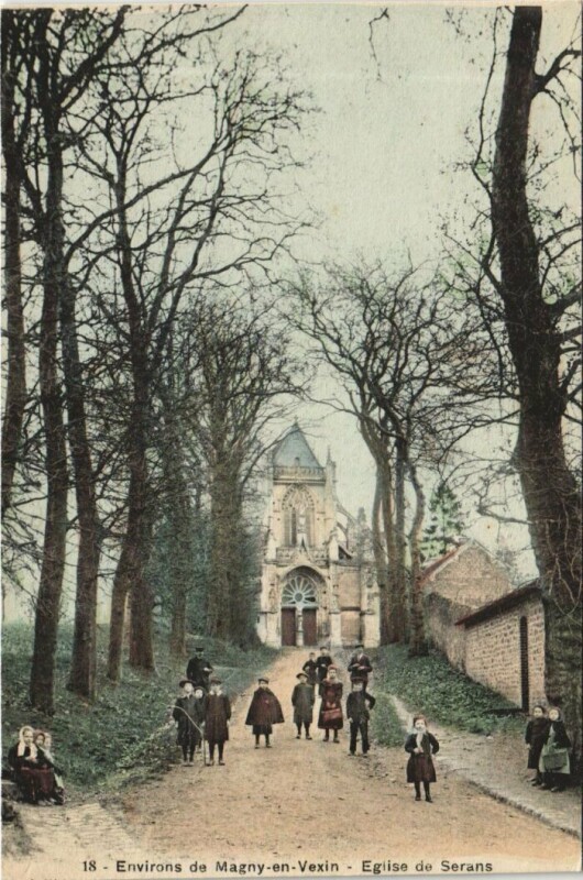 Carte postale ancienne Serans Eglise à Serans