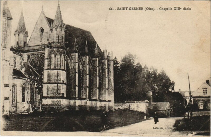 Carte postale ancienne Saint-Germer Chapelle Xiii. Siecle