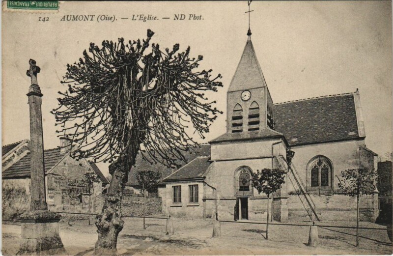 Carte postale ancienne Aumont L'Eglise