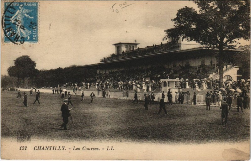 Carte postale ancienne Chantilly Les Courses à Antilly