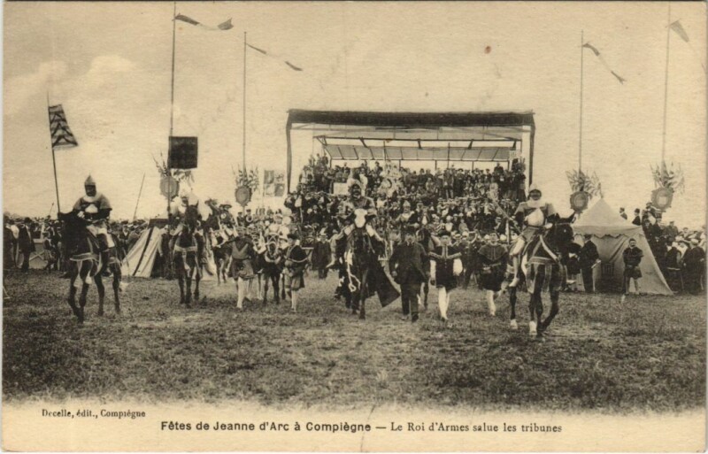 Carte postale ancienne Compiegne Fete de Jeanne d'Arc