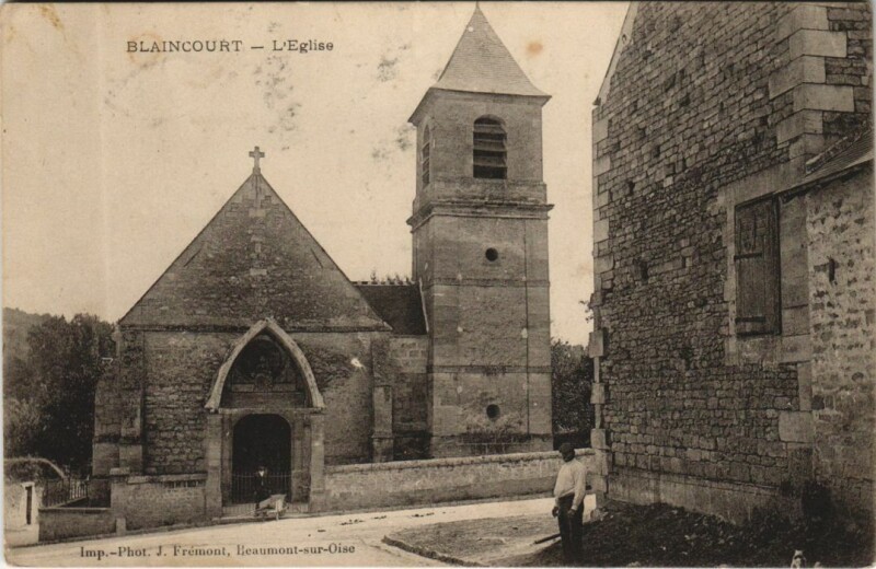 Carte postale ancienne Blaincourt-les-Precy L'Eglise