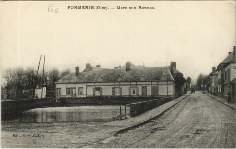 Carte postale ancienne Formerie Mare aux Rennes à Formerie