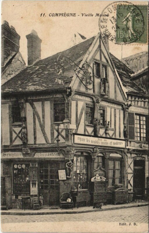 Carte postale ancienne Compiegne Vieille Maison