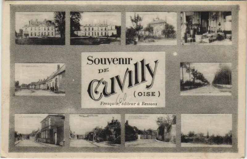 Carte postale ancienne Cuvilly Scenes à Cuvilly