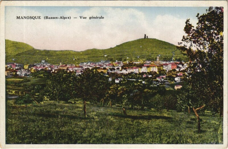 Carte postale ancienne Manosque Vue Generale à Manosque