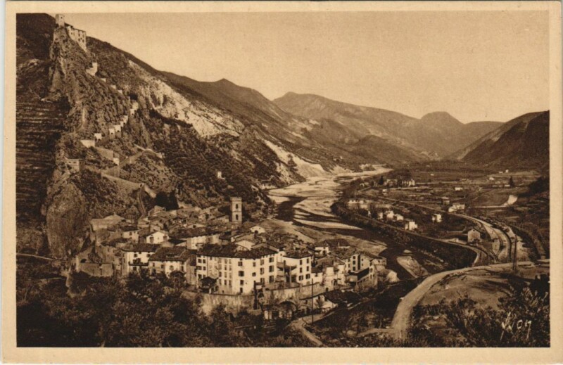 Carte postale ancienne Entrevaux La Vallee du Var à Entrevaux