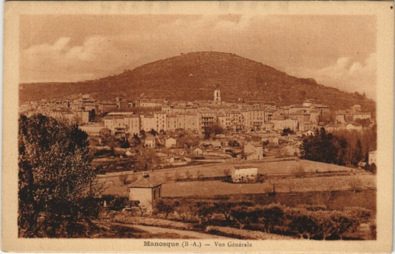 Carte postale ancienne Manosque Vue Generale à Manosque