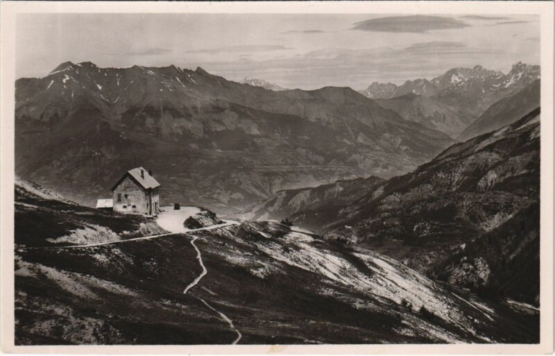 Carte postale ancienne Col d'Allos - Le Rrefuge à Allos