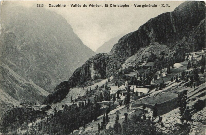 Carte postale ancienne Saint-Christophe Vue Generale