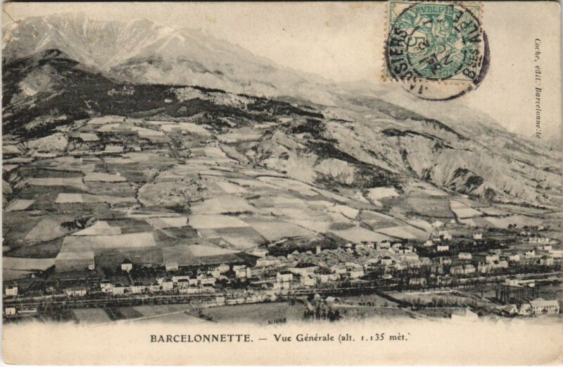 Carte postale ancienne Barcelonnette Vue Generale à Barcelonnette