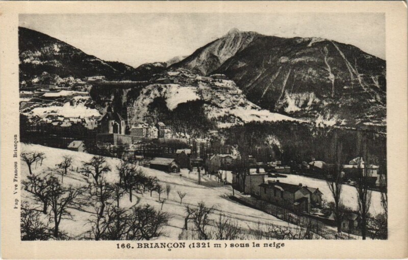 Carte postale ancienne Briancon sous la Neige