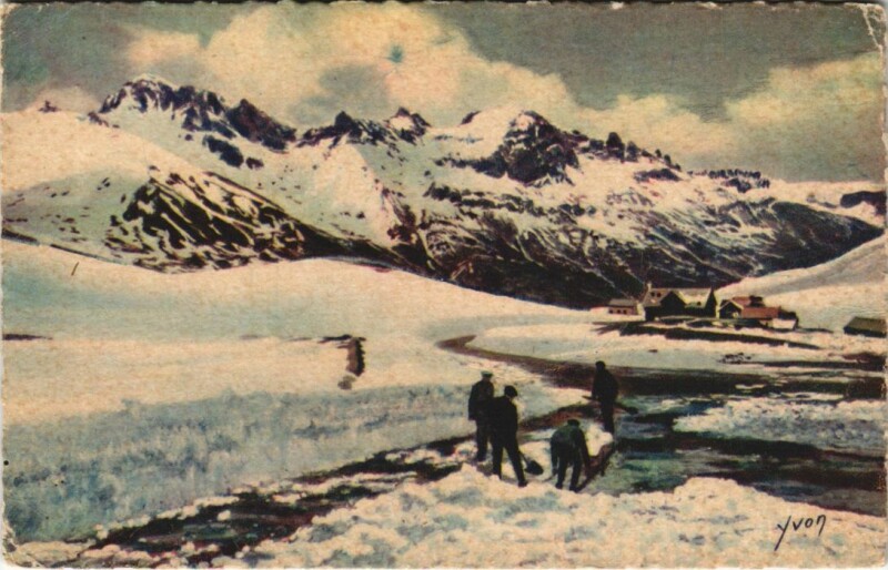 Carte postale ancienne Le Col du Lautaret