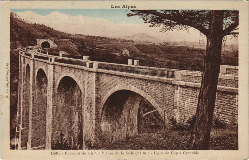 Carte postale ancienne Gap Environs - Viaduc de la Selle