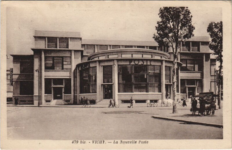 Carte postale ancienne Vichy La Nouvelle Poste à Vichy