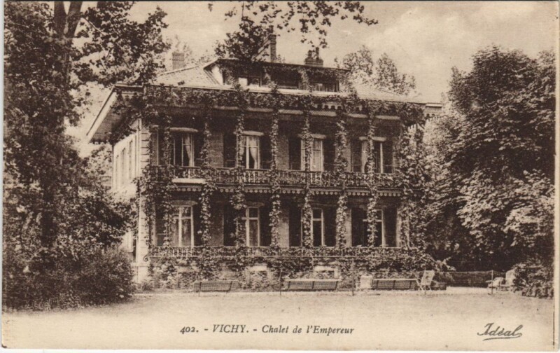 Carte postale ancienne Vichy Chalet de l'Empereur à Vichy