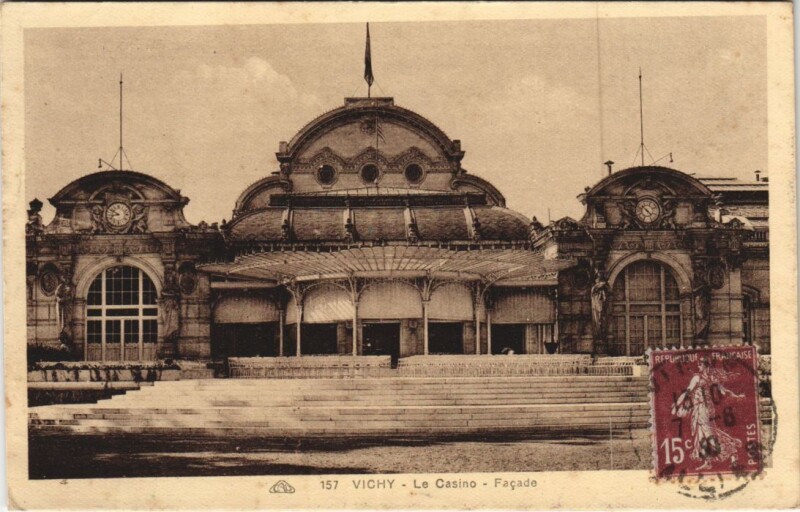 Carte postale ancienne Vichy Le Casino à Vichy
