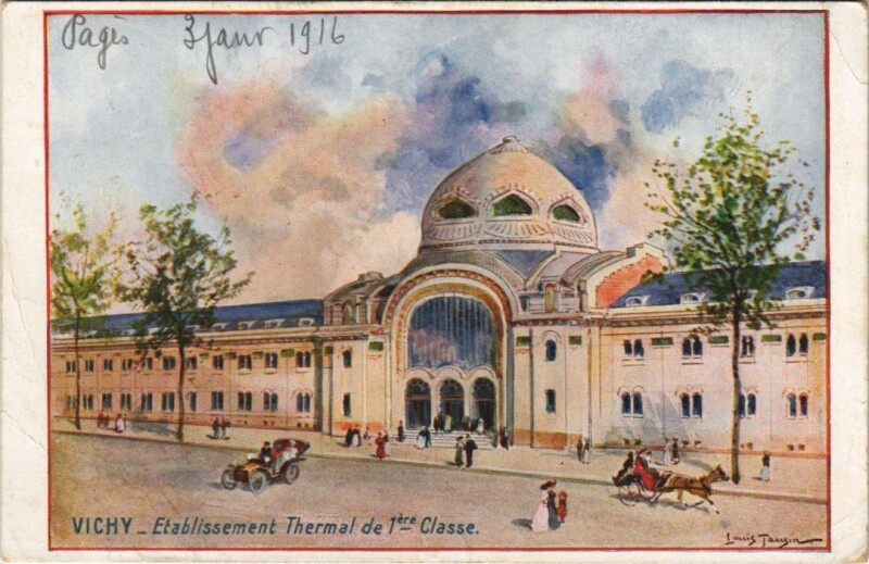 Carte postale ancienne Vichy Etablissement Thermal de 1. Classe à Vichy