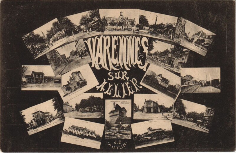 Carte postale ancienne Varennes-sur-Allier Scenes à Varennes-sur-Allier
