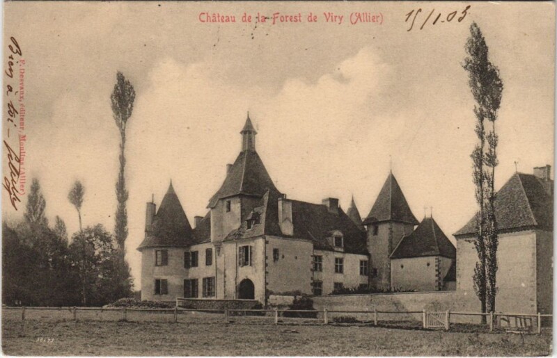 Carte postale ancienne Chateau de la Forest de Viry