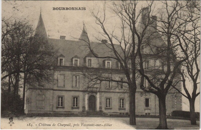 Carte postale ancienne Chateau de Chazeuil pres Varennes-sur-Allier à Varennes-sur-Allier