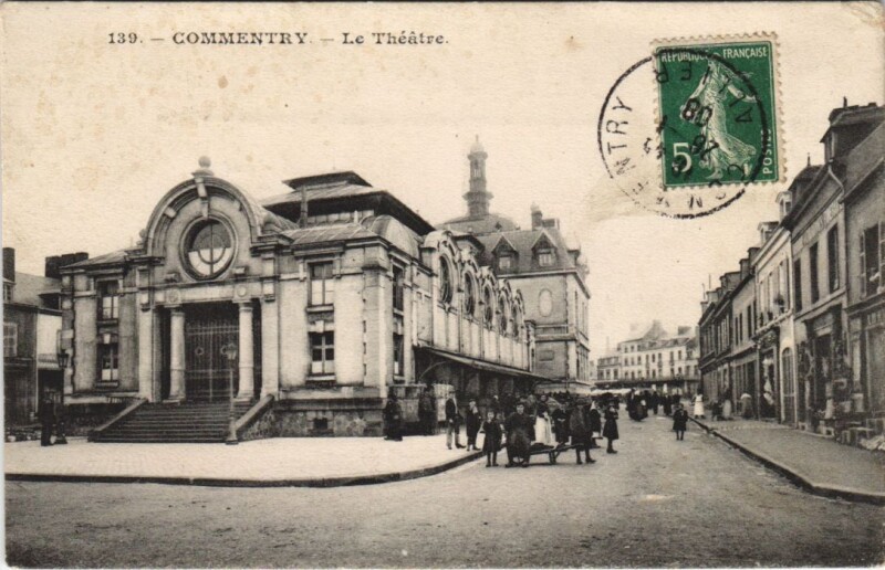 Carte postale ancienne Commentry Le Theatre à Commentry