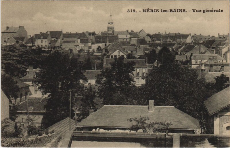 Carte postale ancienne Neris-les-Bains Vue Generale