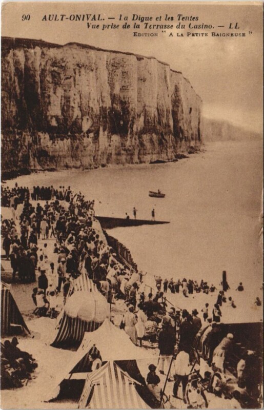 Carte postale ancienne Ault La Digue Les Tentes