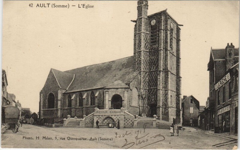 Carte postale ancienne Ault Eglise
