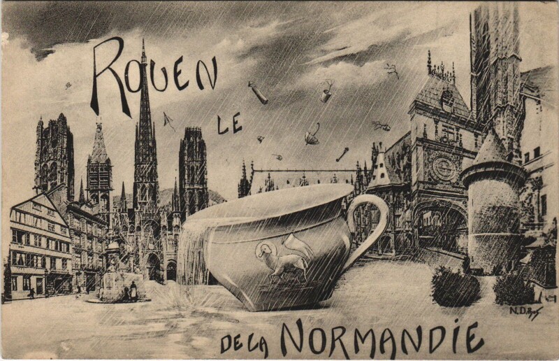 Carte postale ancienne Rouen de la normandie à Rouen