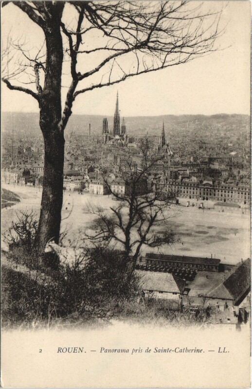Carte postale ancienne Rouen - Panorama à Rouen