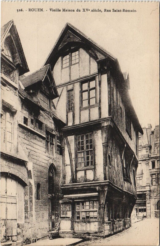 Carte postale ancienne Rouen - Vielle maison du à Rouen