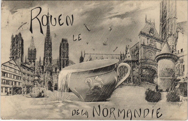 Carte postale ancienne Rouen de la normandie à Rouen